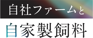 自社ファームと自家製飼料